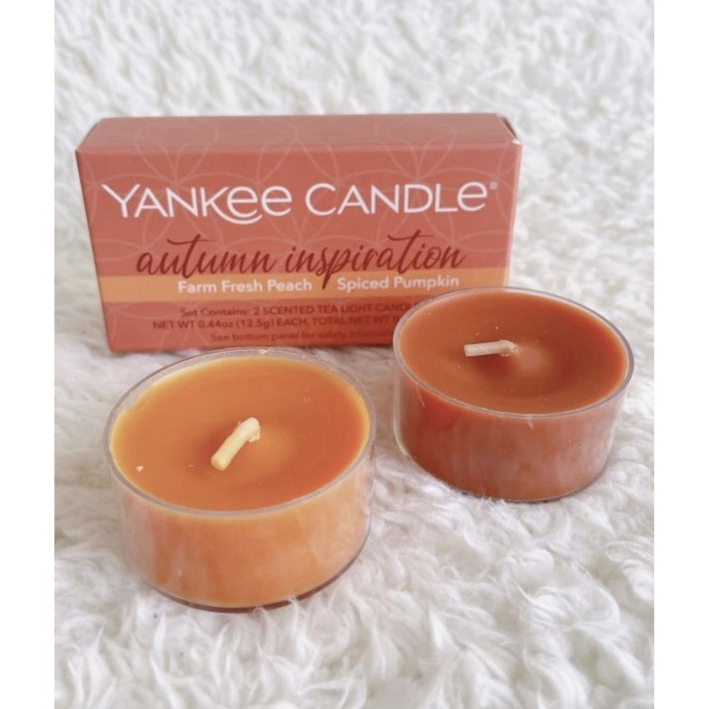YANKEE CANDLE Autumn and Winter Scented Tea Lights Lot of 4